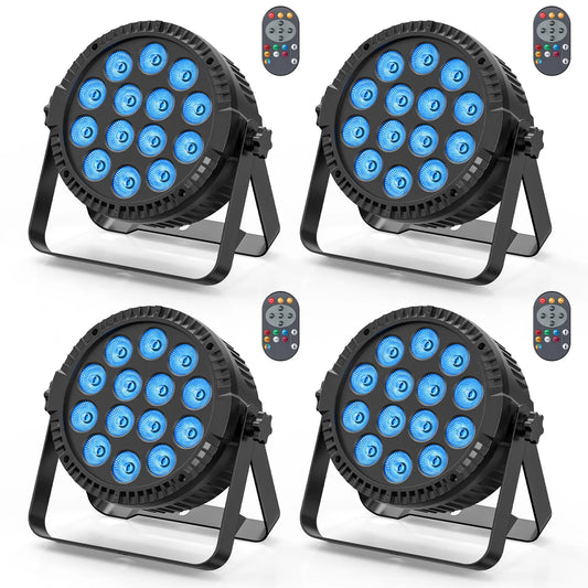 U'King 4PCS 80W Par 14 LED Disco Bar Stage Light
