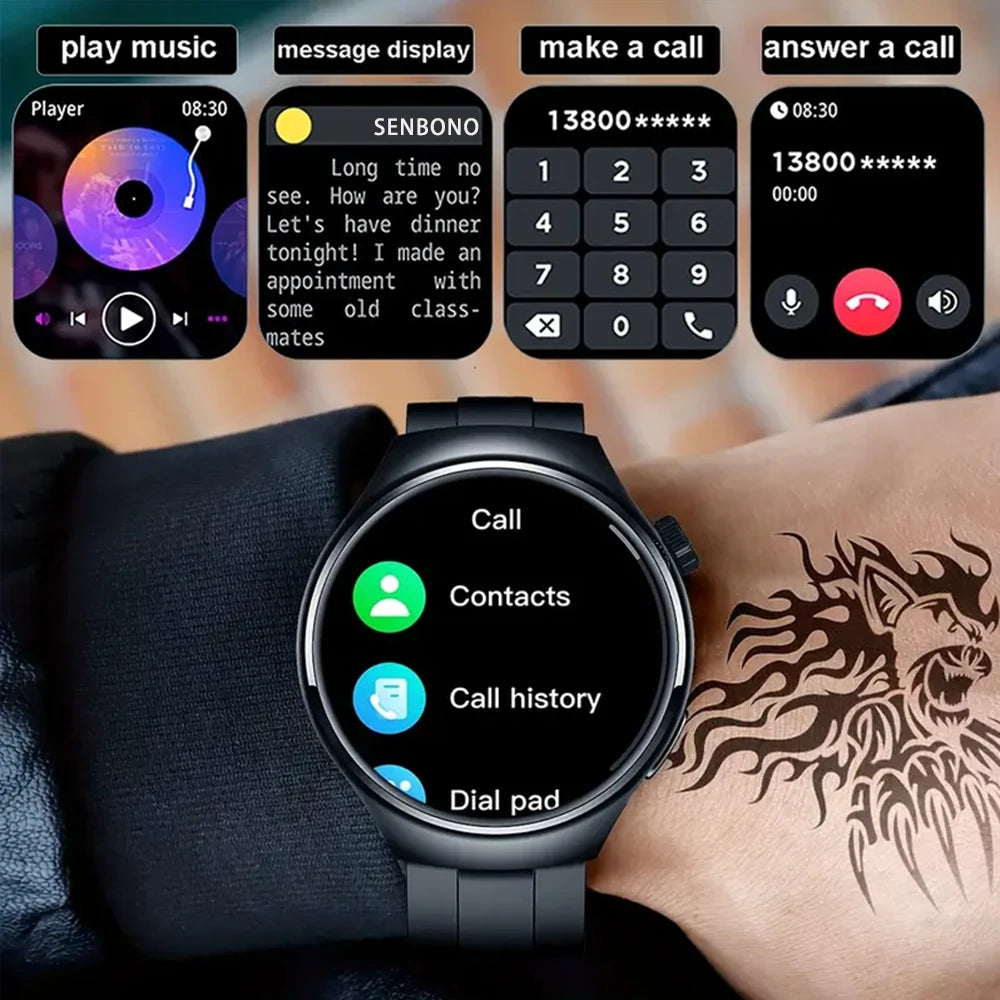 SENBONO Men's Smart Watch Heart Rate