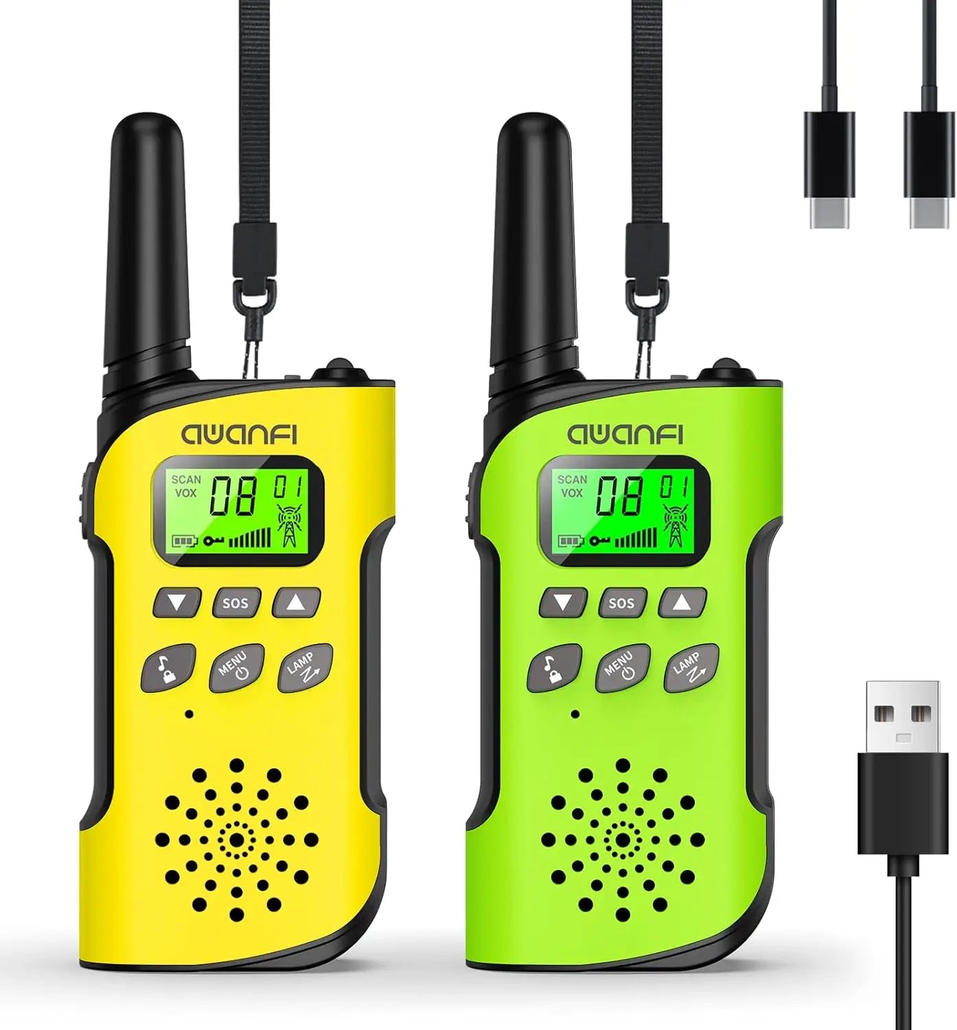AWANFI Walkie Talkie Children, 3-12 Years, Walkie Talkie