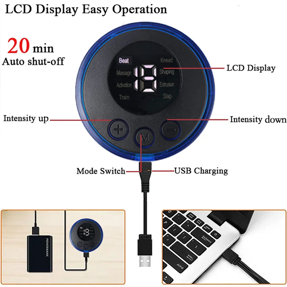 New USB Rechargeable EMS Muscle Stimulator