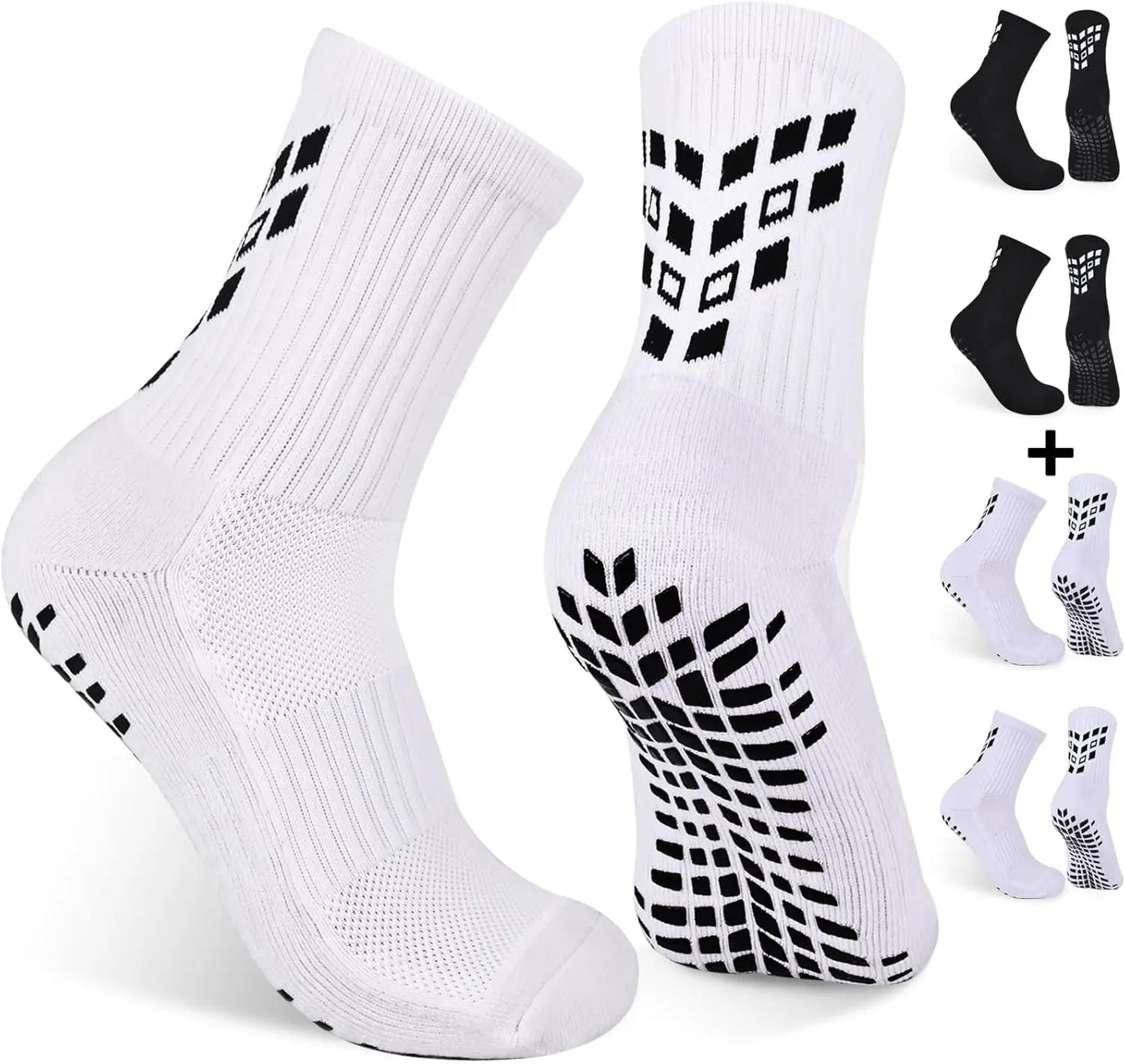 4 Pairs Non-slip Soccer Sports Socks