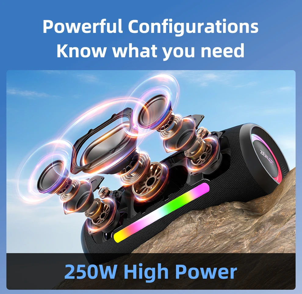 Zealot S89 250W Portable Bluetooth Speaker