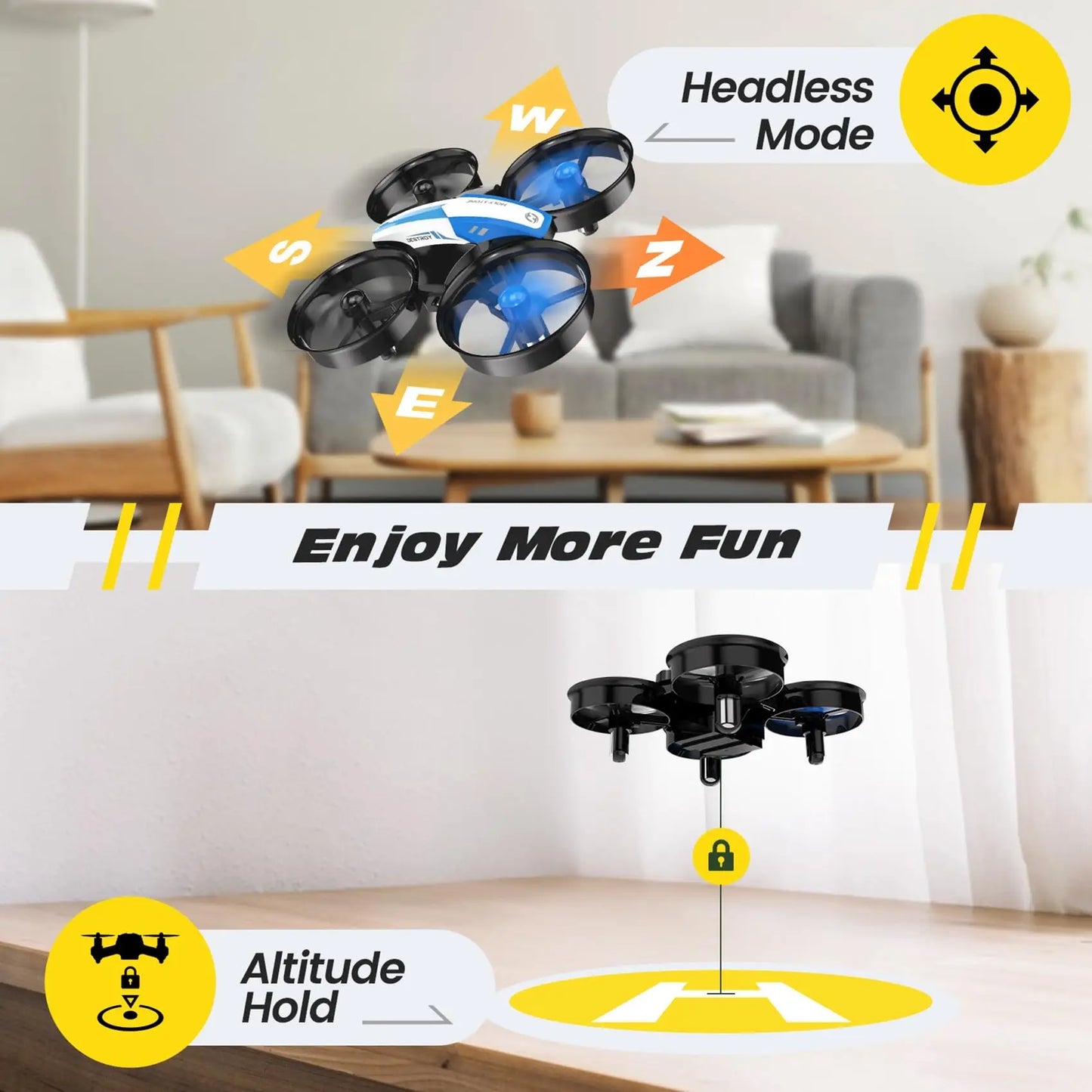 Holy Stone Mini Drone for Kids/Beginners,  RC Nano Quad,