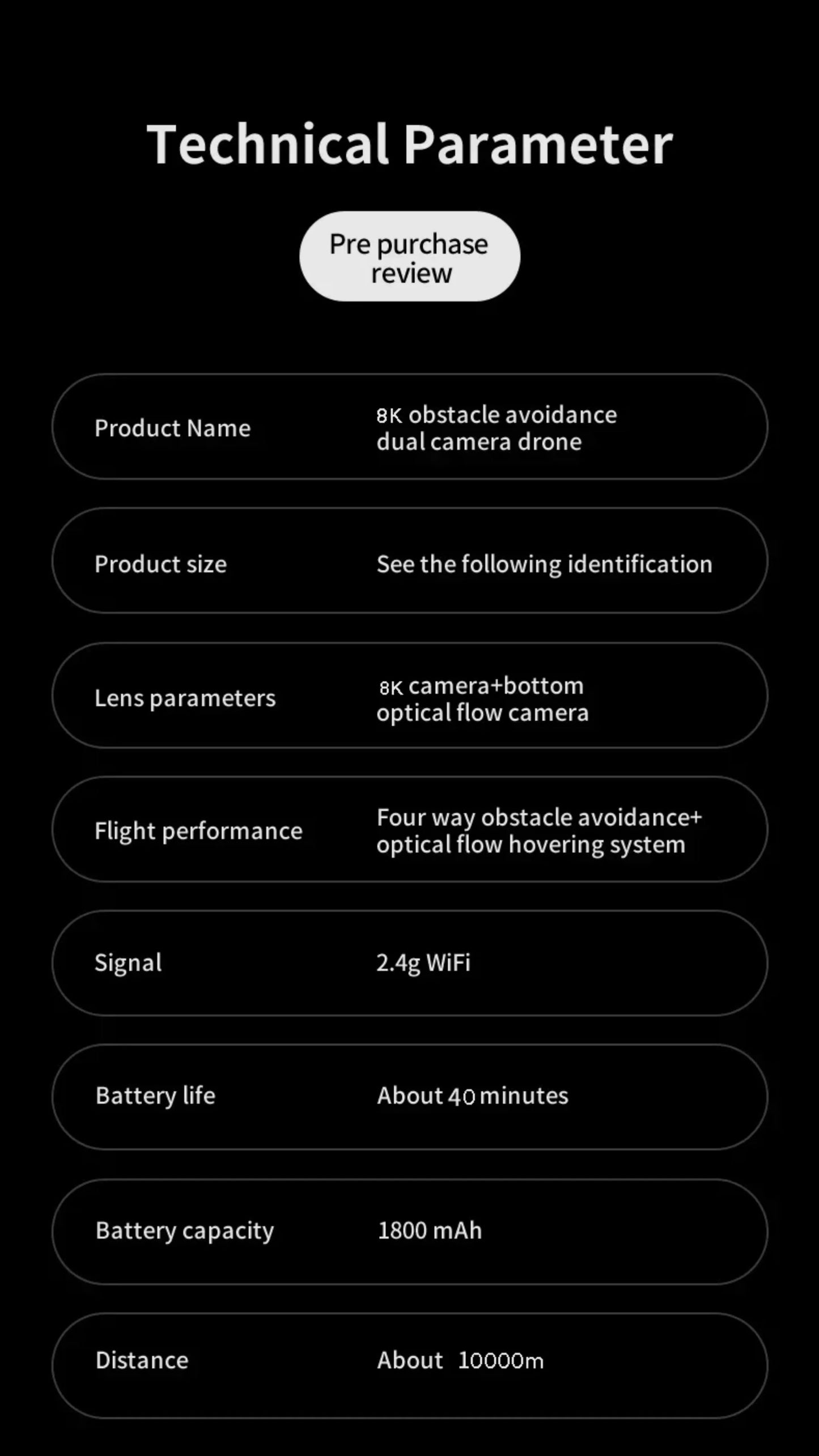 KY102 Drone 8K HD Profesional Dual-Camera