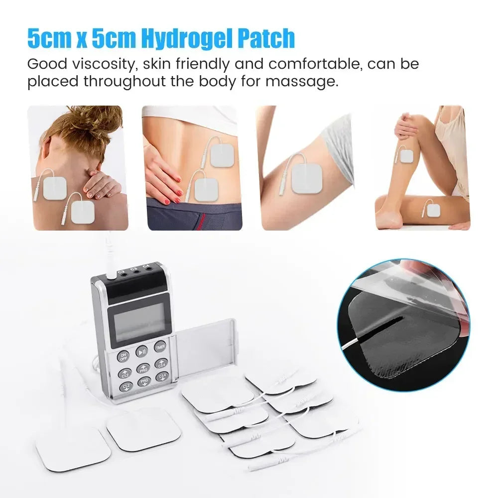 15 Modes 4 Output Channel PMS Eletric  Body Massager Pad