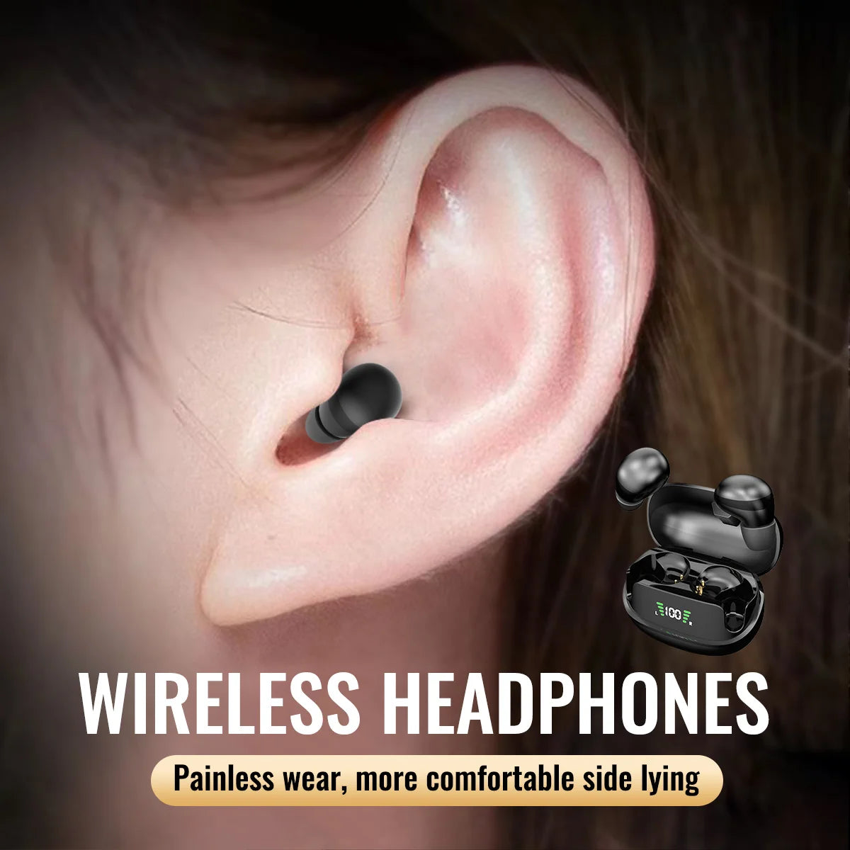 Sleep earbuds, wireless mini work earphones