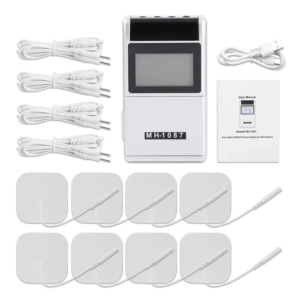 15 Modes 4 Output Channel PMS Eletric  Body Massager Pad