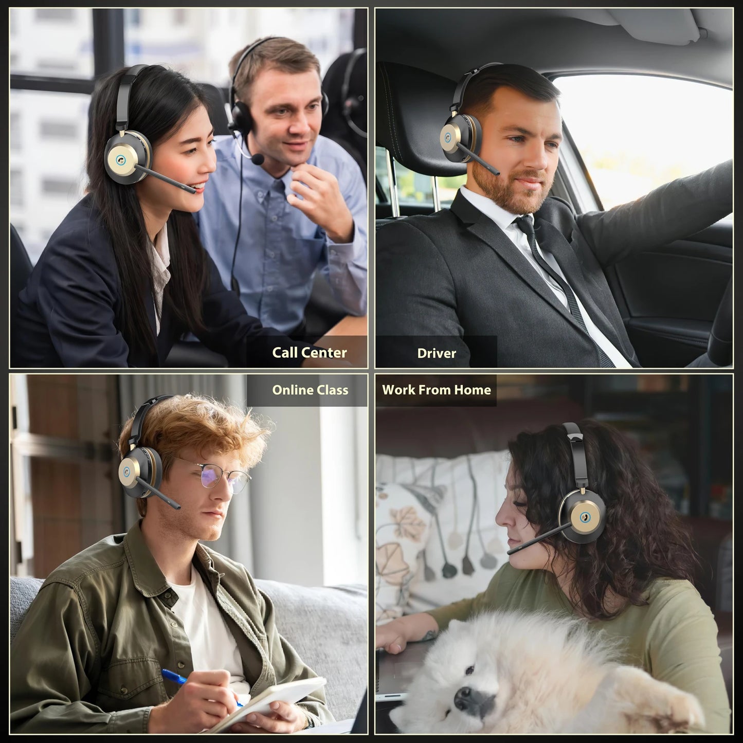 Bluetooth Headset V5.3, Wireless Headset