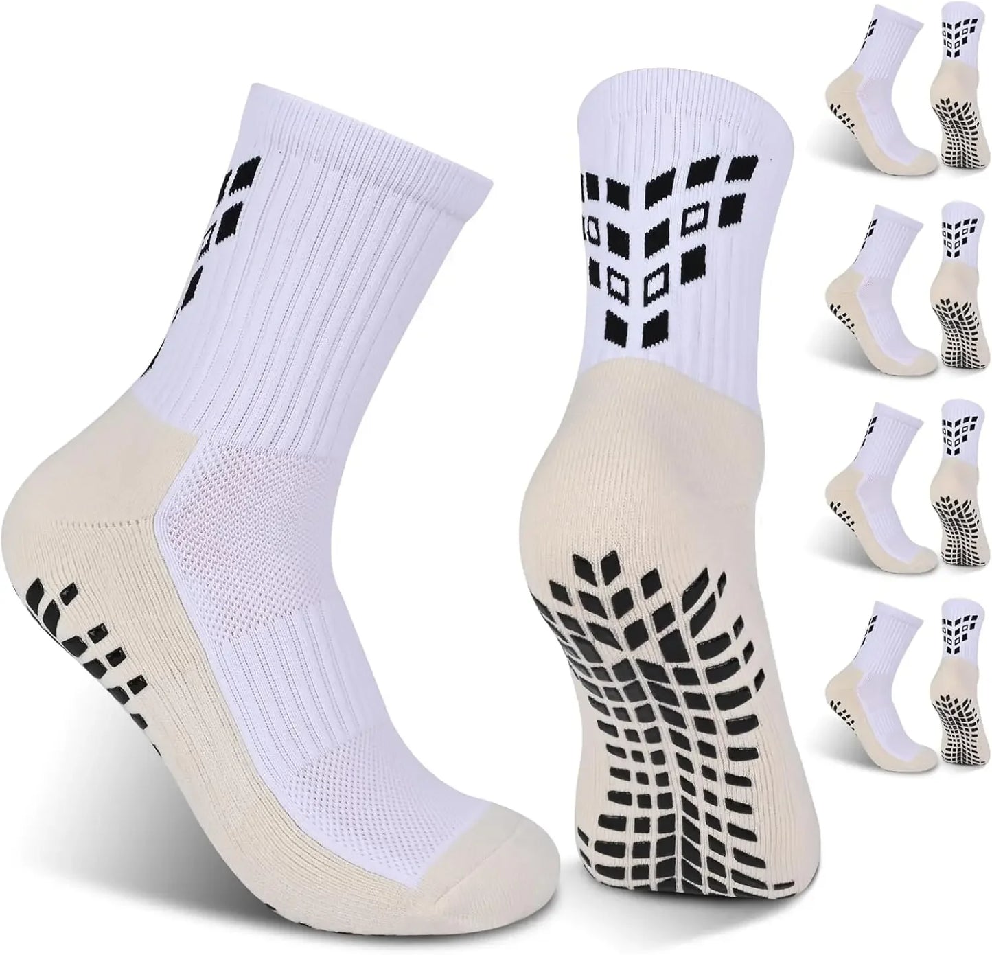 4 Pairs Non-slip Soccer Sports Socks