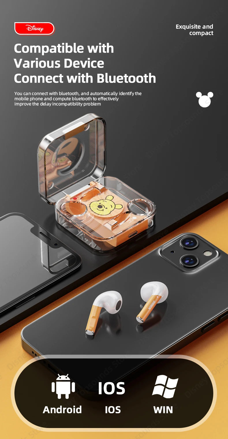Choice US Disney LK-10  Bluetooth 5.2 Immersive Sound Earphones