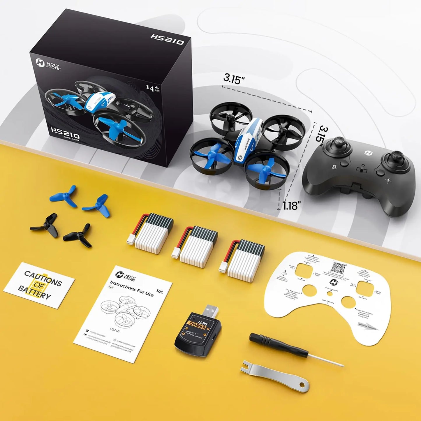 Holy Stone Mini Drone for Kids/Beginners,  RC Nano Quad,