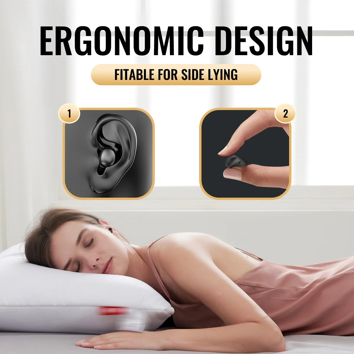 Sleep earbuds, wireless mini work earphones