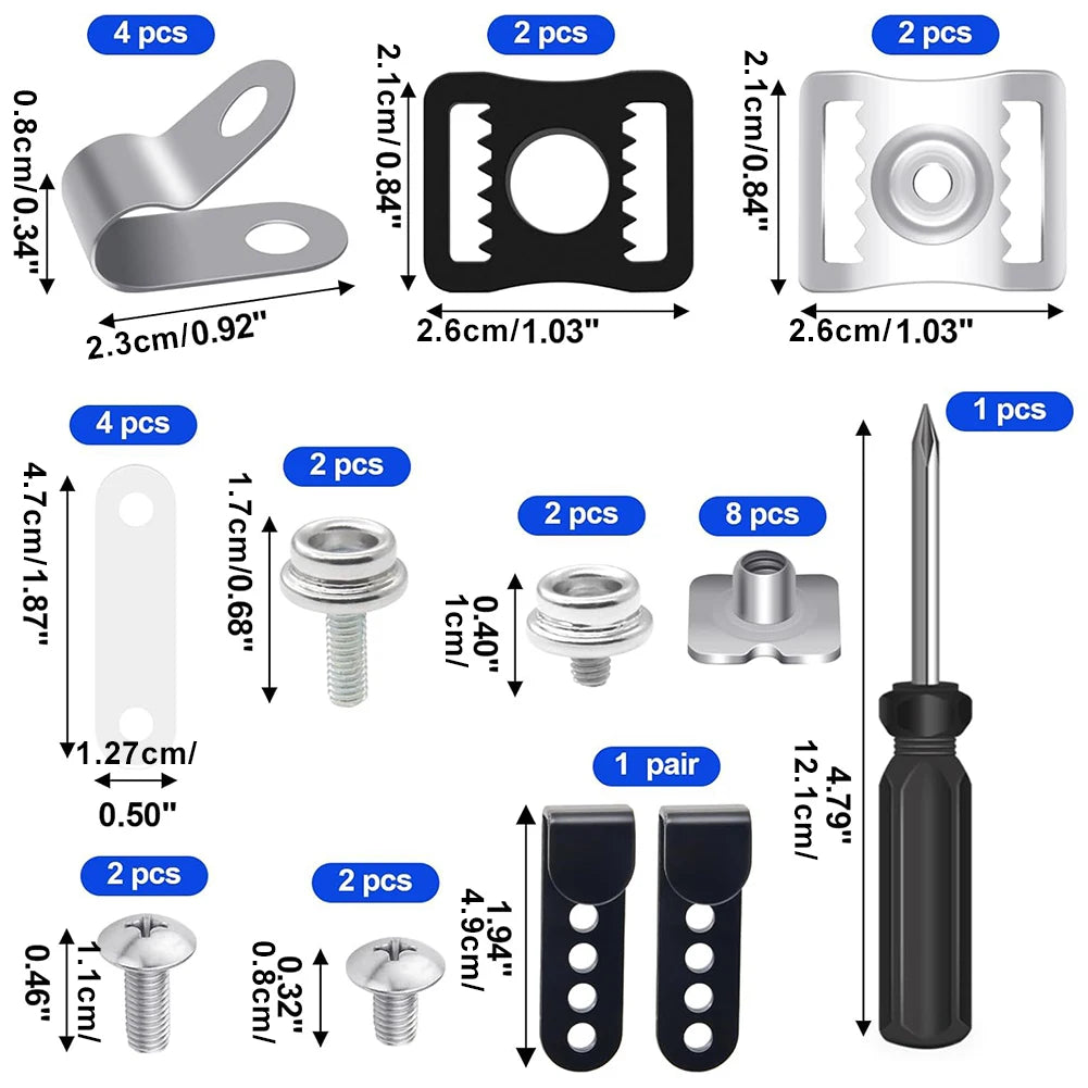 31Pcs Football Helmet Repair Kit
