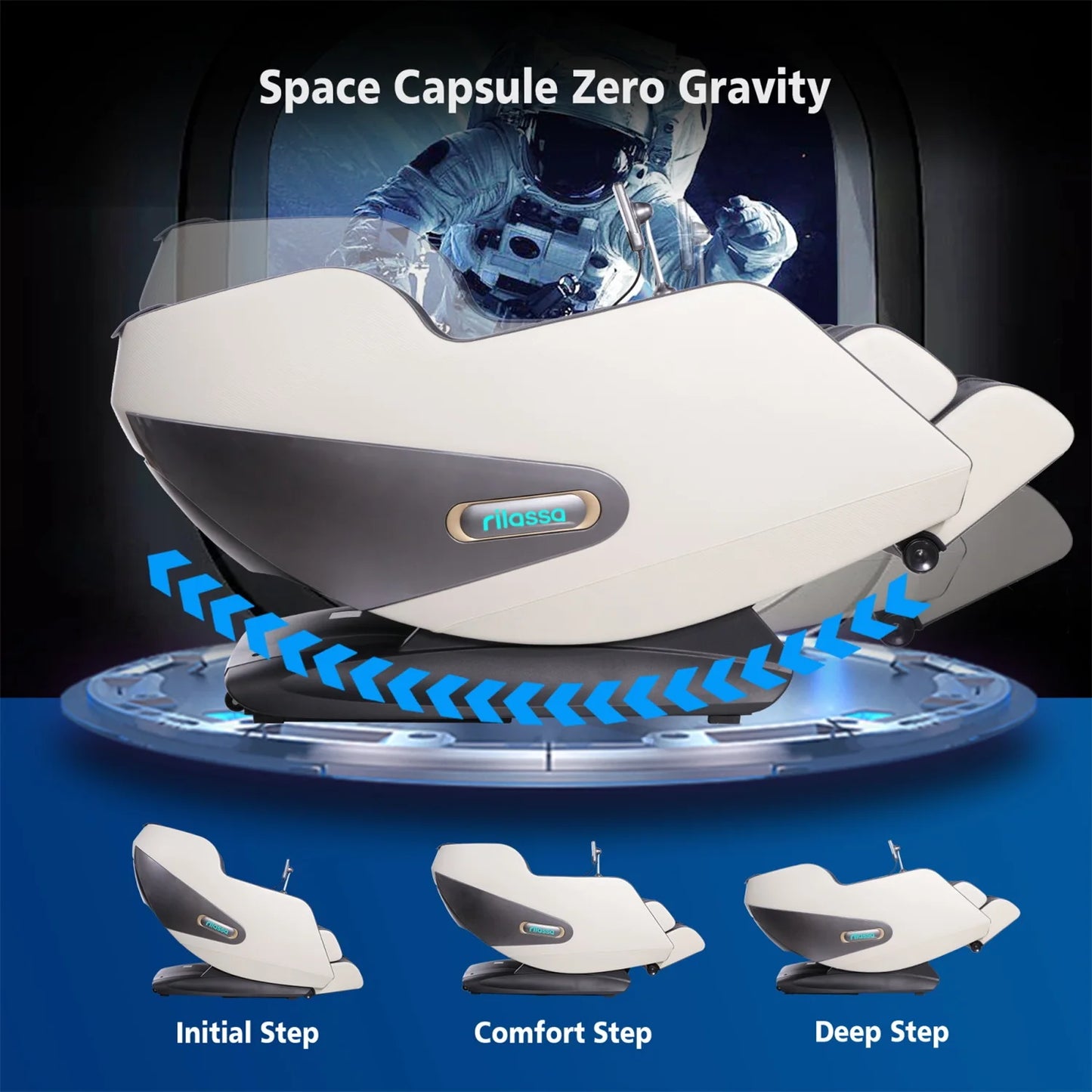 2025 4D Massage Chairs AI Voice Control Zero Gravity Massage Chairs Full Body Shiatsu Scan and Recliner Chair with Yoga Stretch