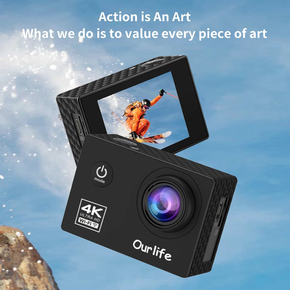 Action Camera Underwater 30M Helmet Video  Sport Camera