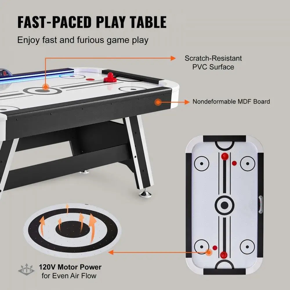 Air Hockey Table 72 Inch Indoor Arcade