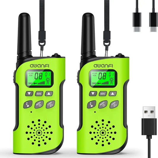 AWANFI Walkie Talkie Children, 3-12 Years, Walkie Talkie
