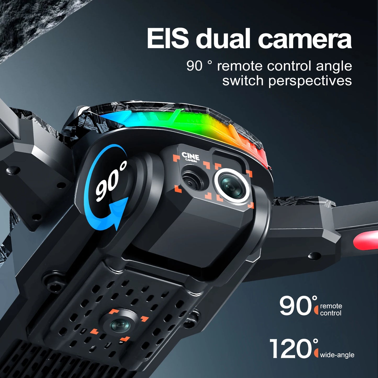 S160 Color LED Drone Professional 4K HD Quadcopter