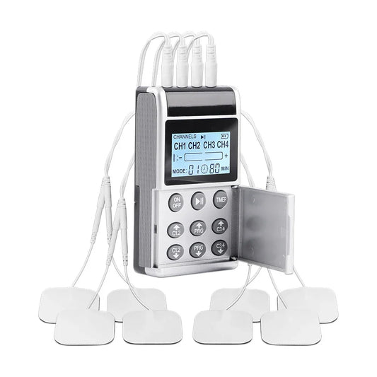 15 Modes 4 Output Channel PMS Eletric  Body Massager Pad