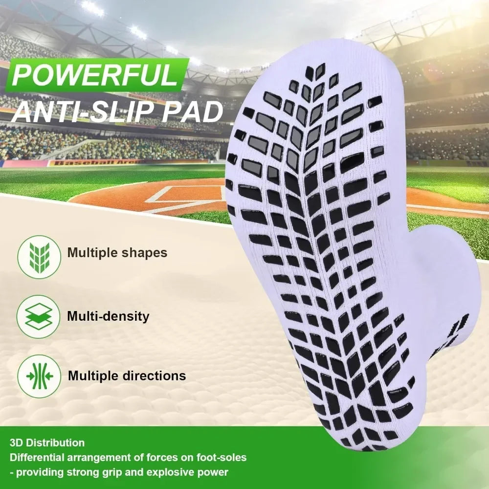 4 Pairs Non-slip Soccer Sports Socks