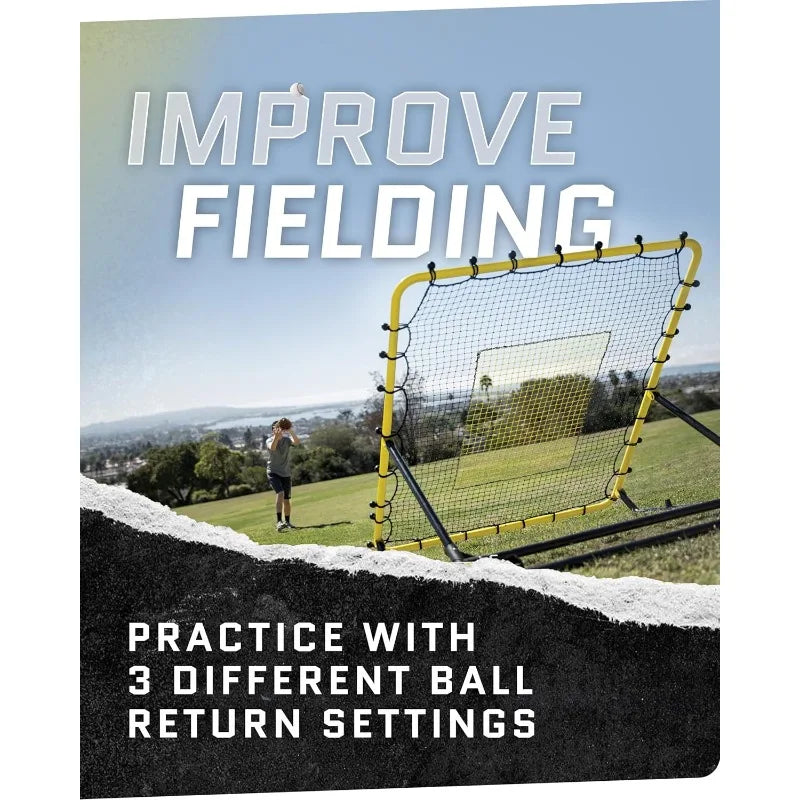 Fielding Trainer - Baseball & Softball Pitch-Back Rebound Net