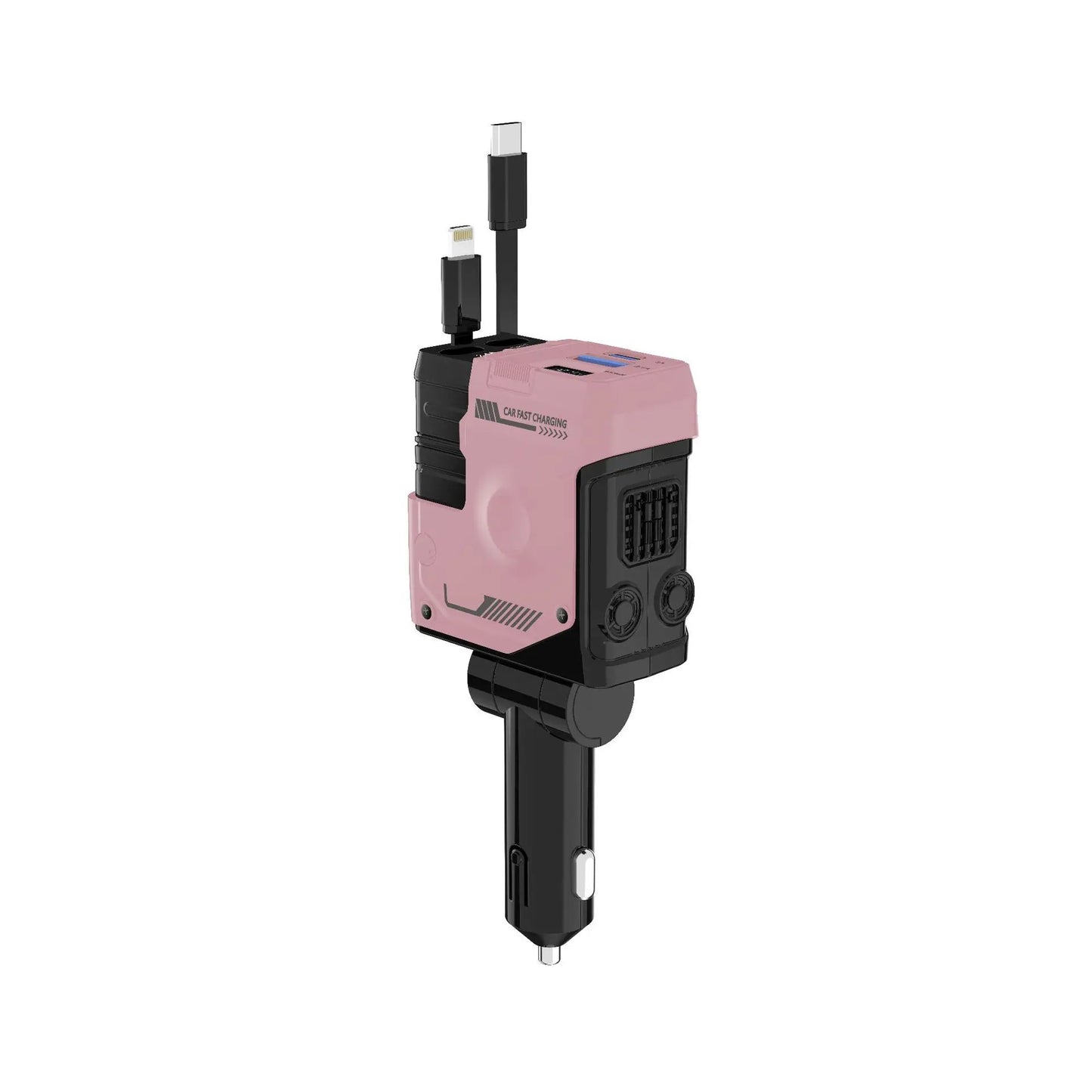 Retractable 4 in 1 Fast Charging Car Charging