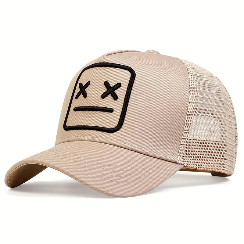 1piece Unisex XX Embroidery  Sunscreen Hat