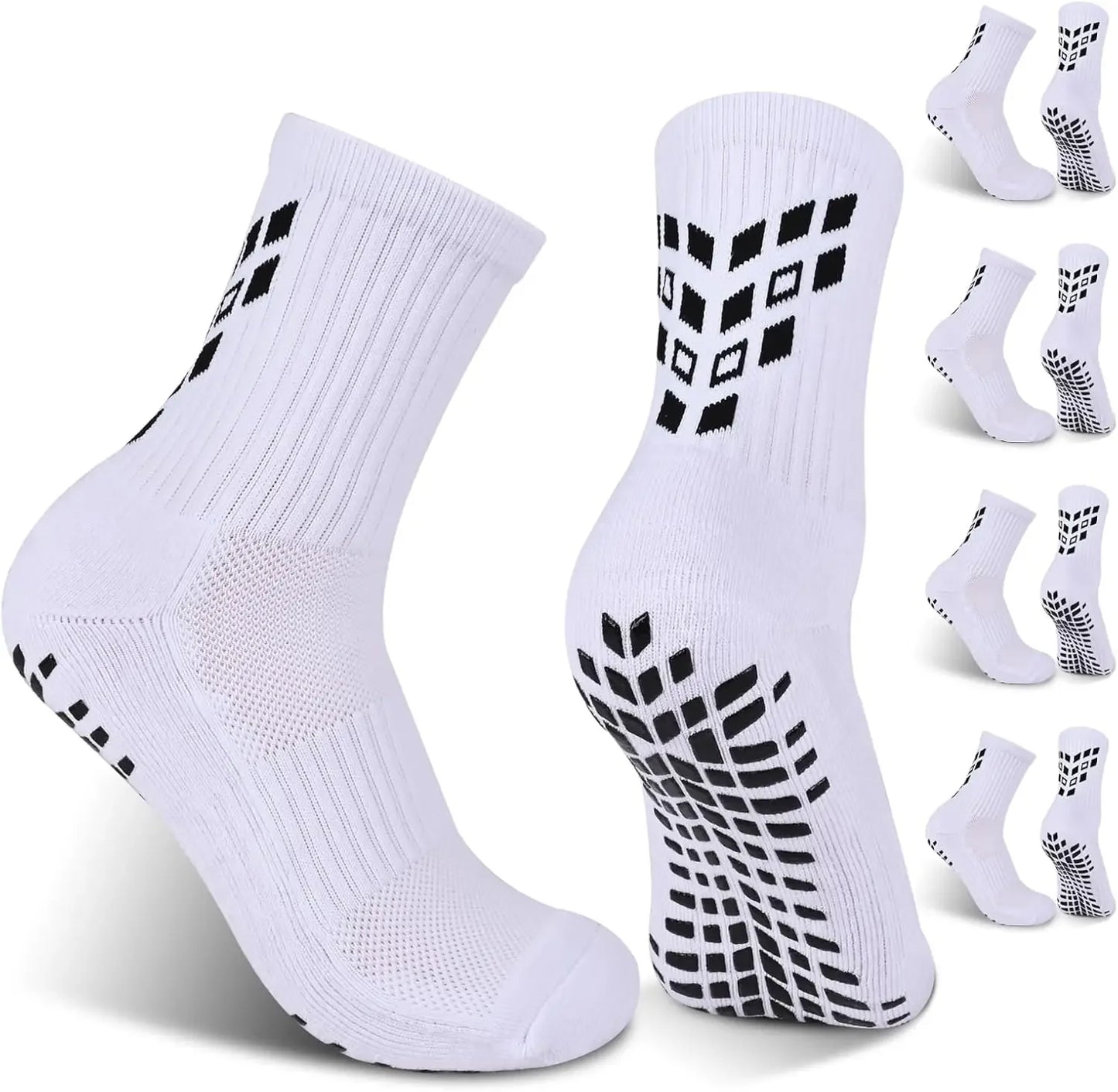 4 Pairs Non-slip Soccer Sports Socks