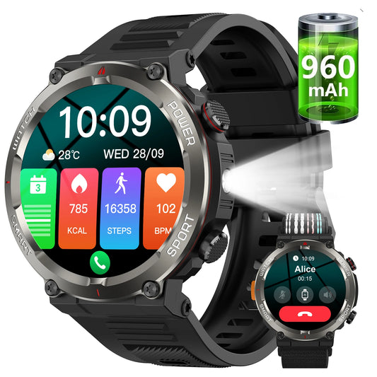Blackview W50pro Waterproof Smartwatch with LED Flashlight