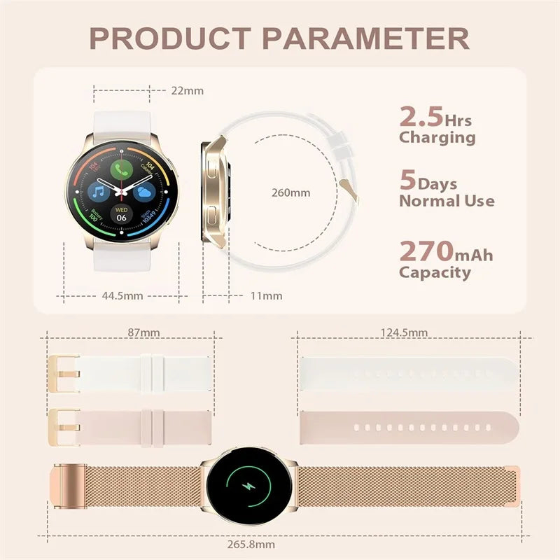 Smart Watch for Women (Answer/Make Call), Fitness Tracker