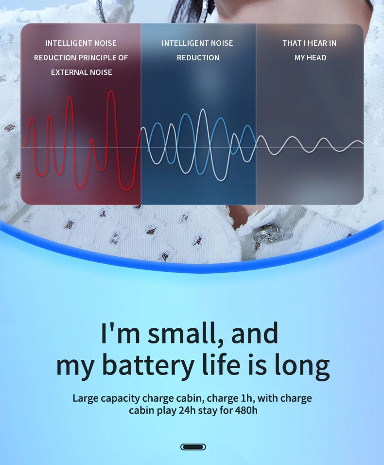 Sleep earbuds, wireless mini work earphones
