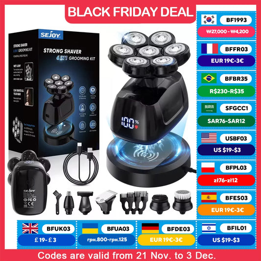 SEJOY 6-in-1 Multifunctional  Electric Razor