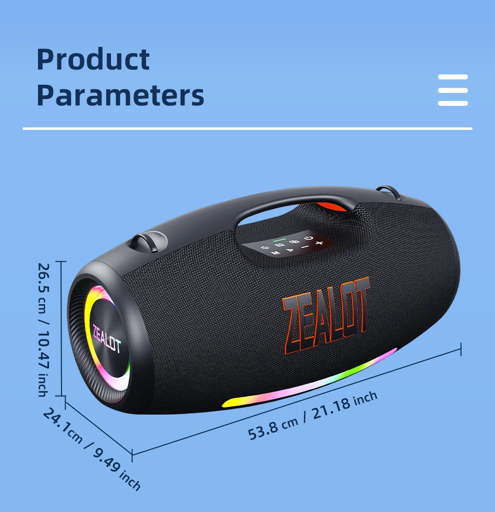 Zealot S89 250W Portable Bluetooth Speaker