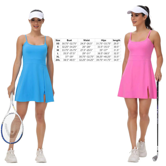 Sports Suspender Dress  Suspender  with Pocket Leggings