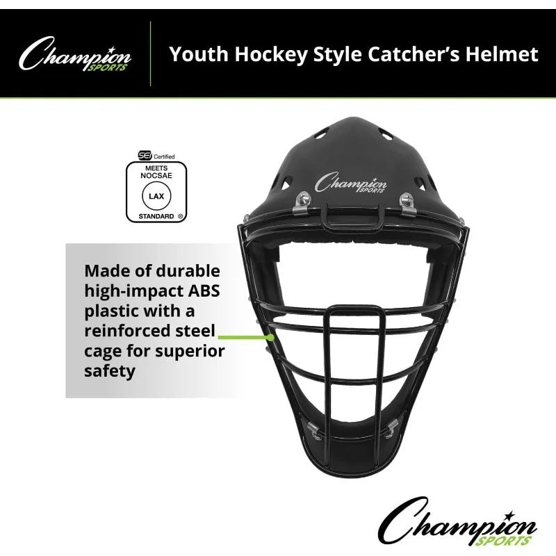 Champion Sports Hockey Style Catcher's Helmet Mask