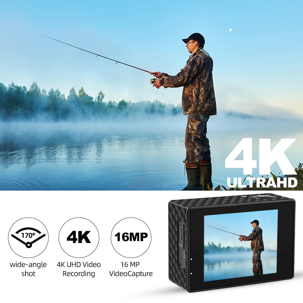 Action Camera Underwater 30M Helmet Video  Sport Camera