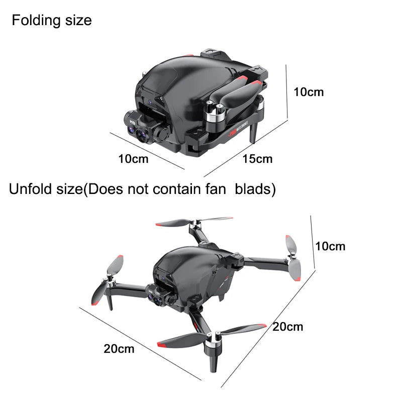 CS16 drone double camera, four sides to avoid obstacles,