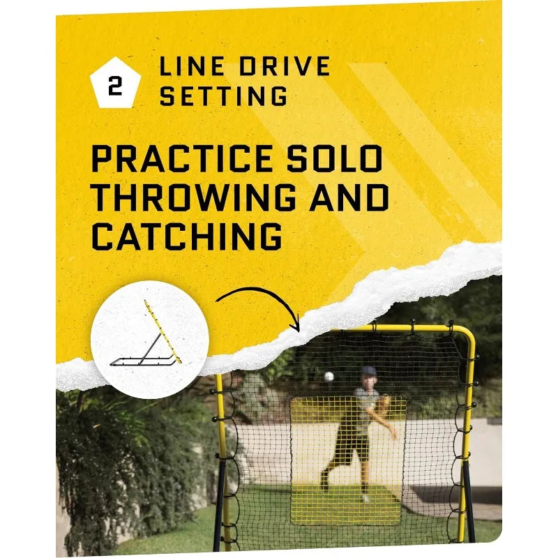 Fielding Trainer - Baseball & Softball Pitch-Back Rebound Net