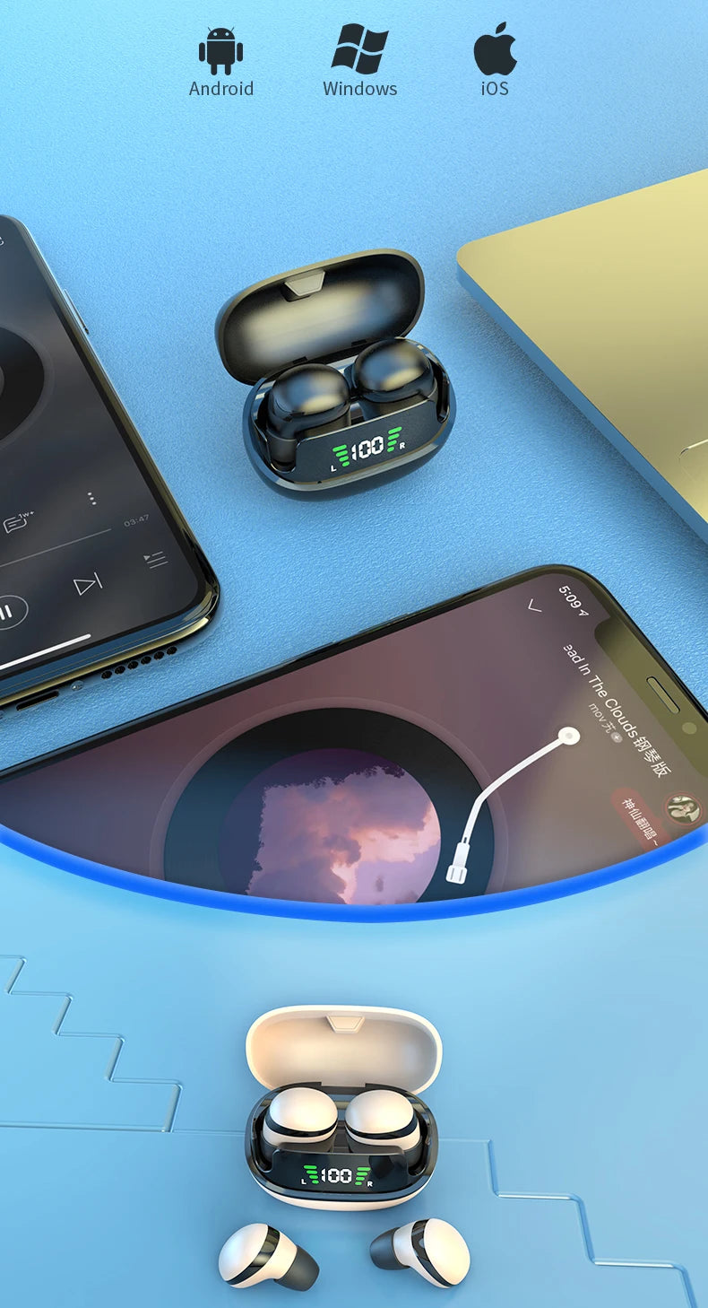 Sleep earbuds, wireless mini work earphones