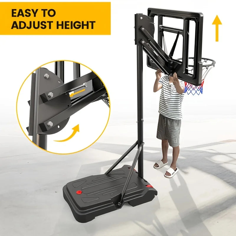 1 Basketball Hoop Outdoor Portable Hoop Court