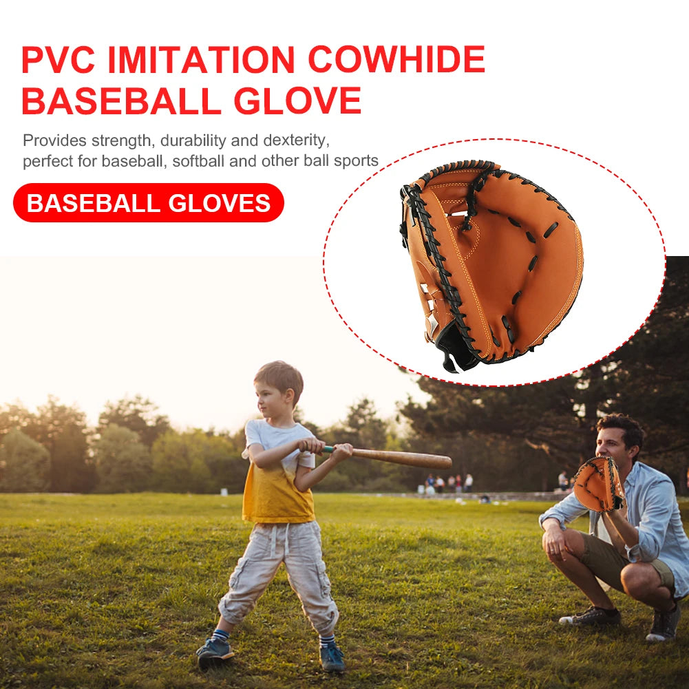Baseball Leather Catcher Mitt for Outdoor Sports
