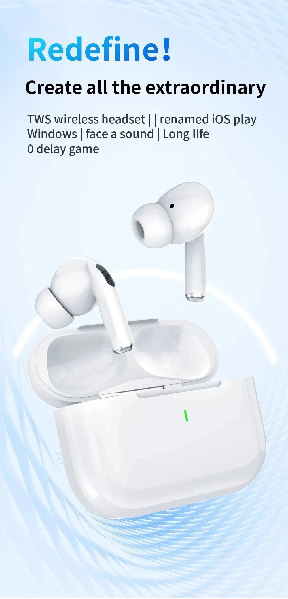 Original Pro Wireless Bluetooth Earphones Sport Earbuds