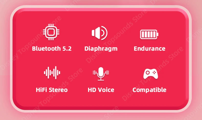 Choice US Disney LK-10  Bluetooth 5.2 Immersive Sound Earphones