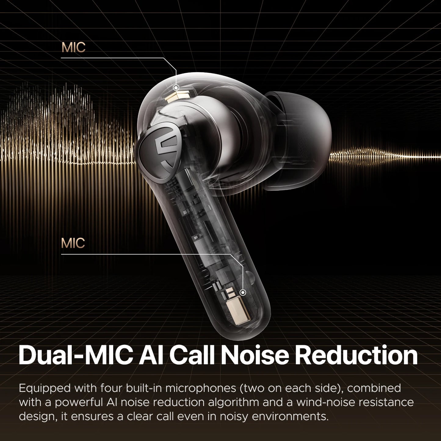 SoundPEATS T3 pro Wireless Earbuds Active Noise Cancelling Bluetooth