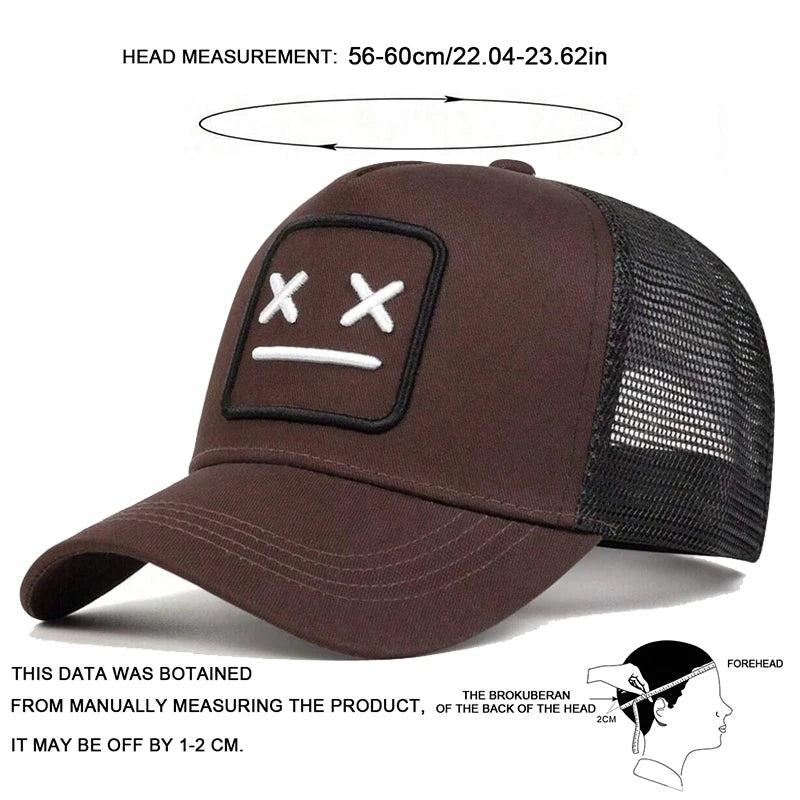 1piece Unisex XX Embroidery  Sunscreen Hat