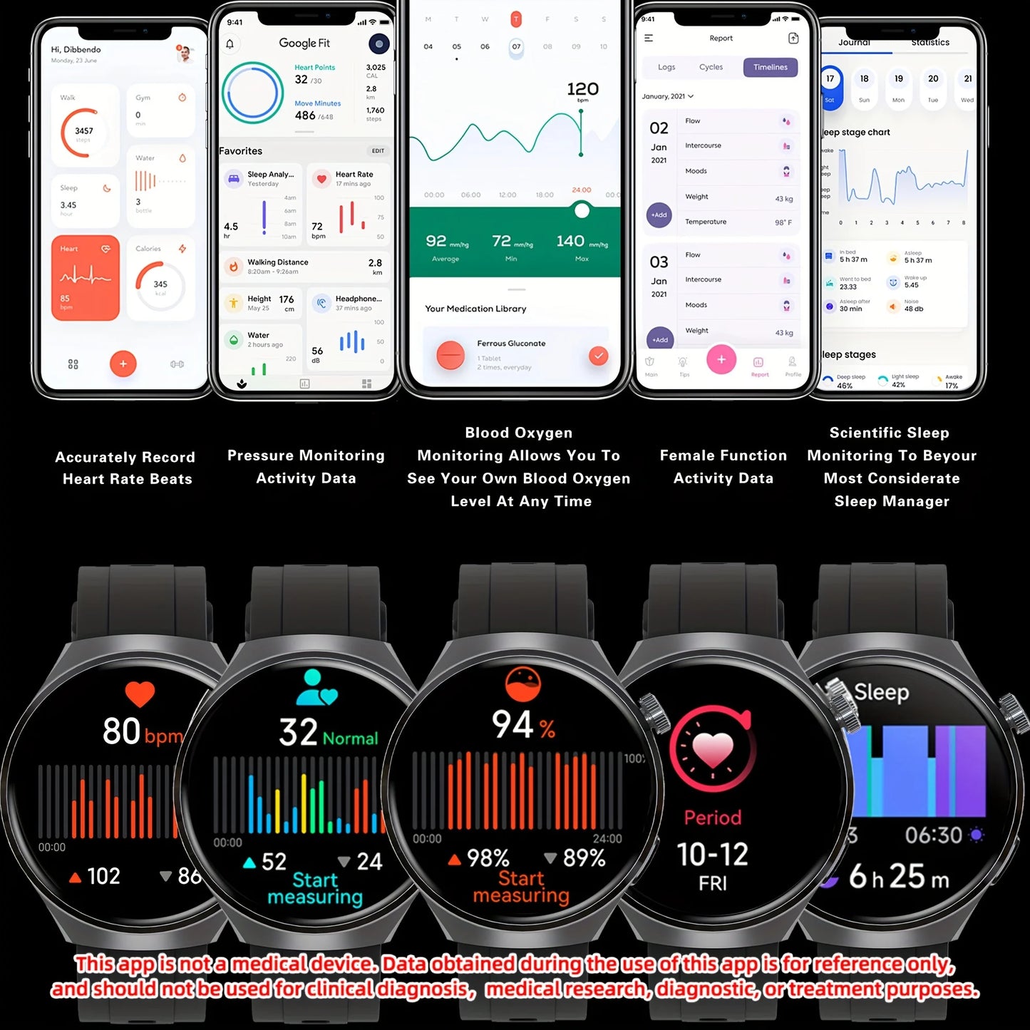 SENBONO Men's Smart Watch Heart Rate