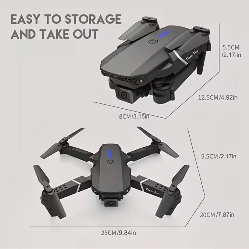 2024 E88Pro RC Drone 4K Professinal With 3 Battery