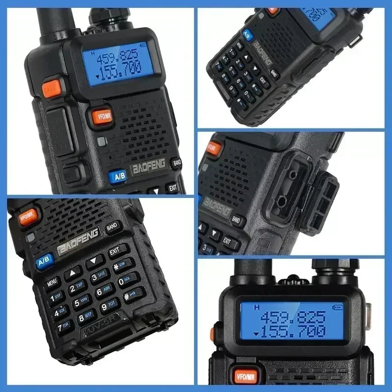 4Pcs Baofeng UV-5R 5W Tri-Power Walkie Talkie