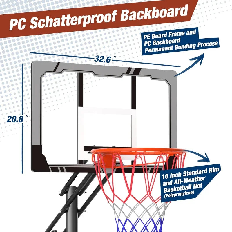 Mayfire Kids Basketball, Portable Outdoor Goal