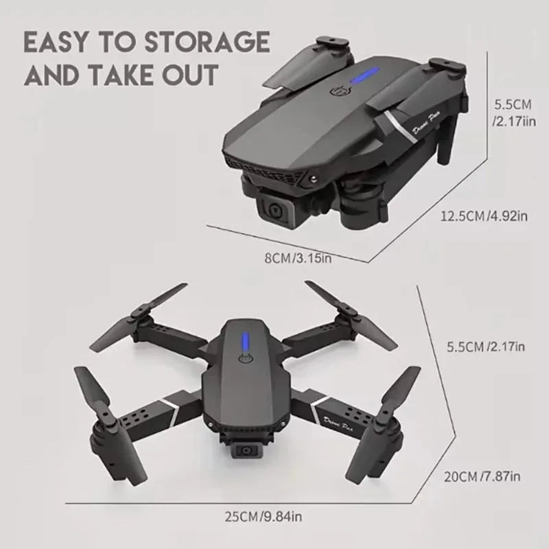 2024 E88Pro RC Drone 4K Professinal With 3 Battery